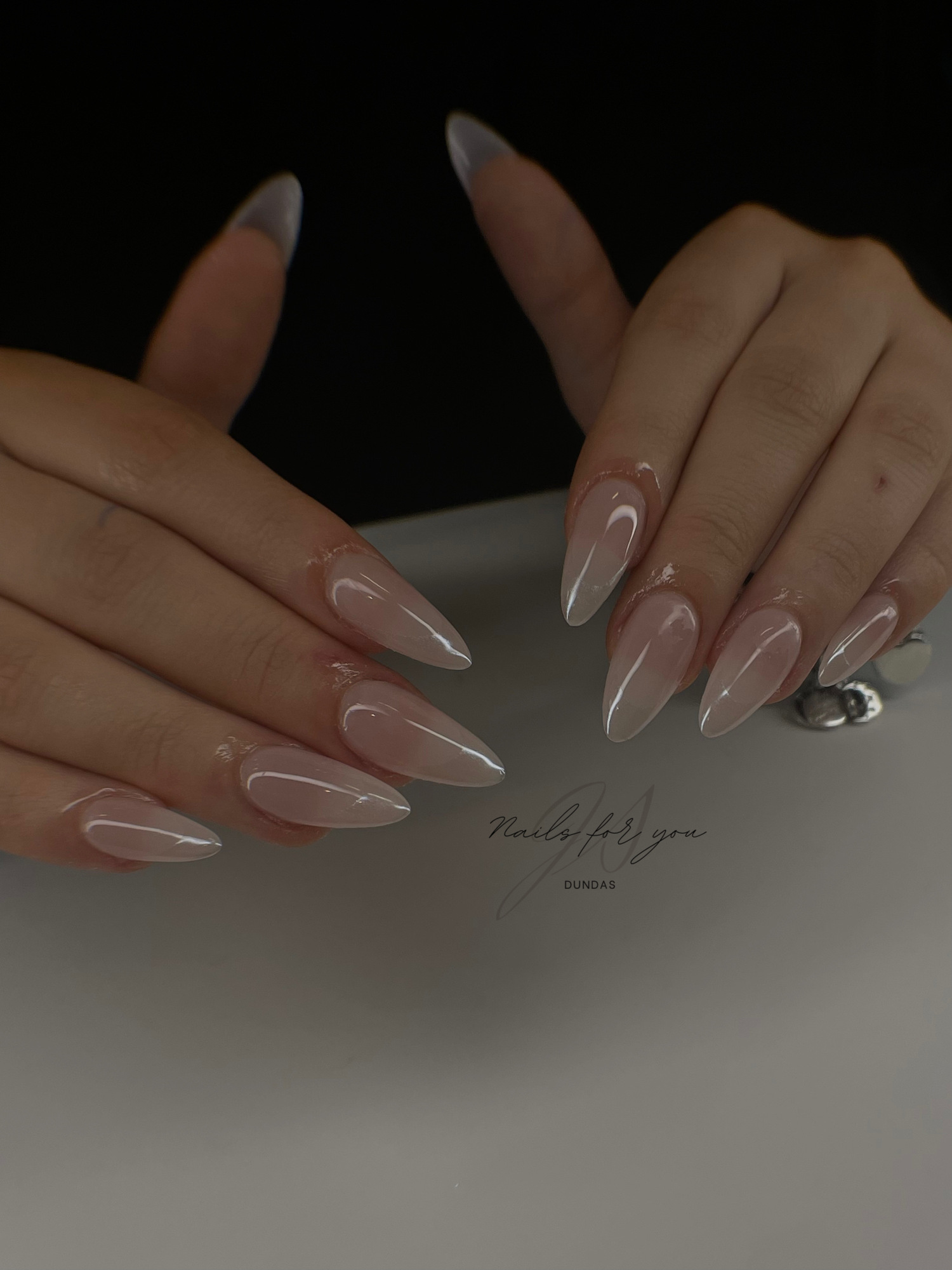 Glossy gel manicure Dundas Ontario